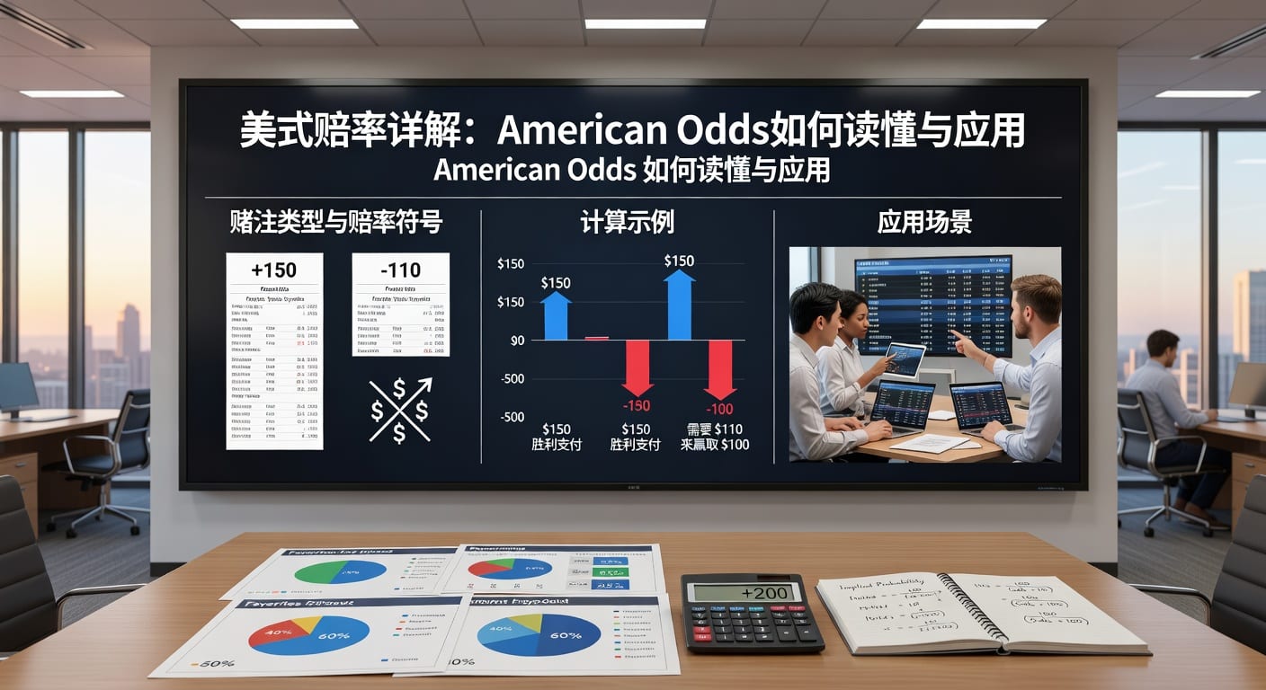 美式赔率 american odds：读法、换算与判断实战